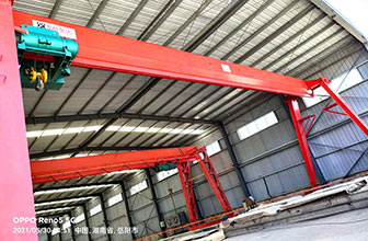 湖南岳陽(yáng)單梁門(mén)式起重機(jī)項(xiàng)目